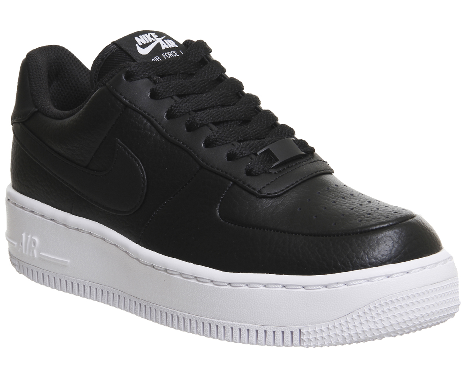 Nike Air Force 1 Upstep Trainers Black White - Hers trainers