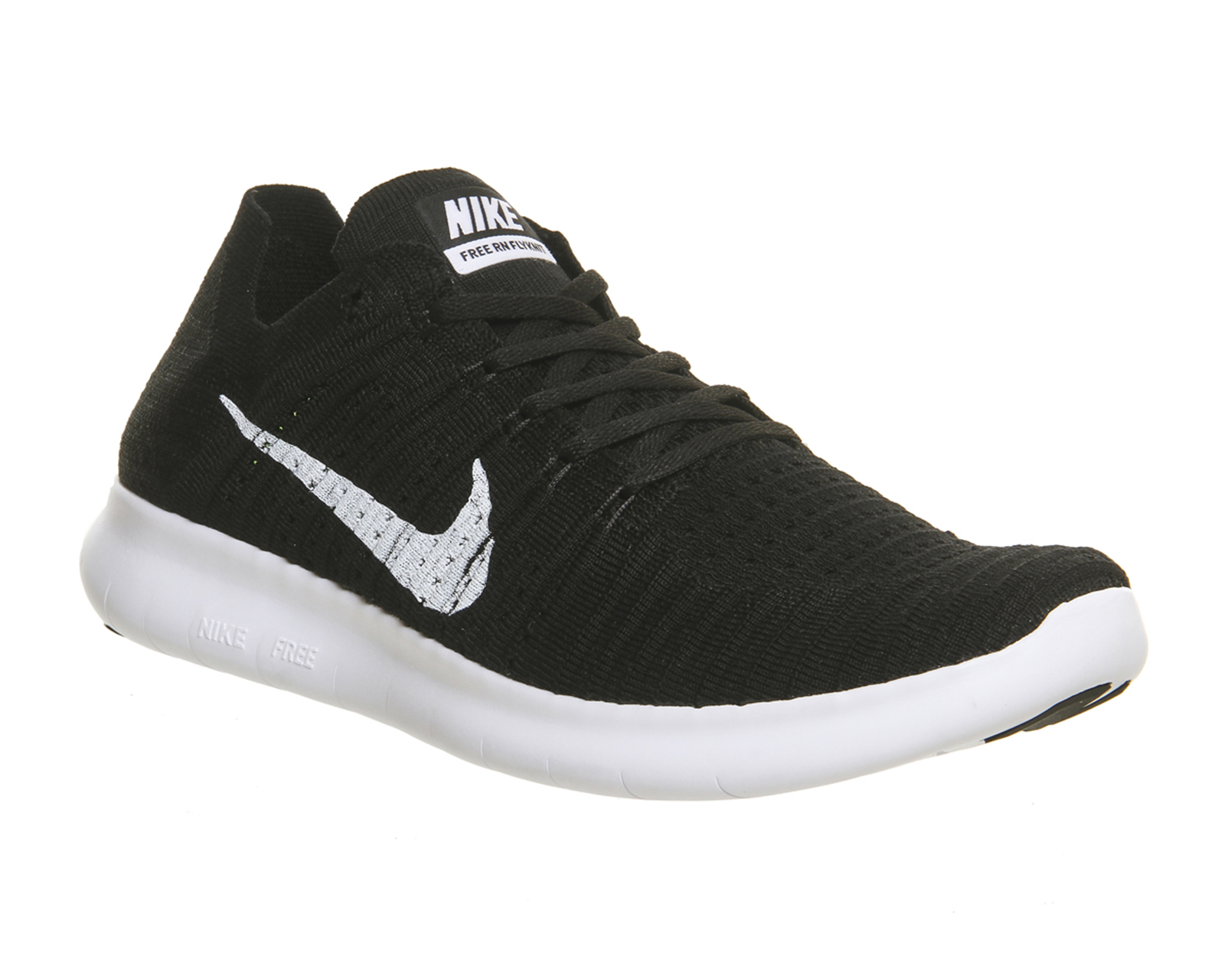 Nike Free Run Flyknit Black White - His trainers
