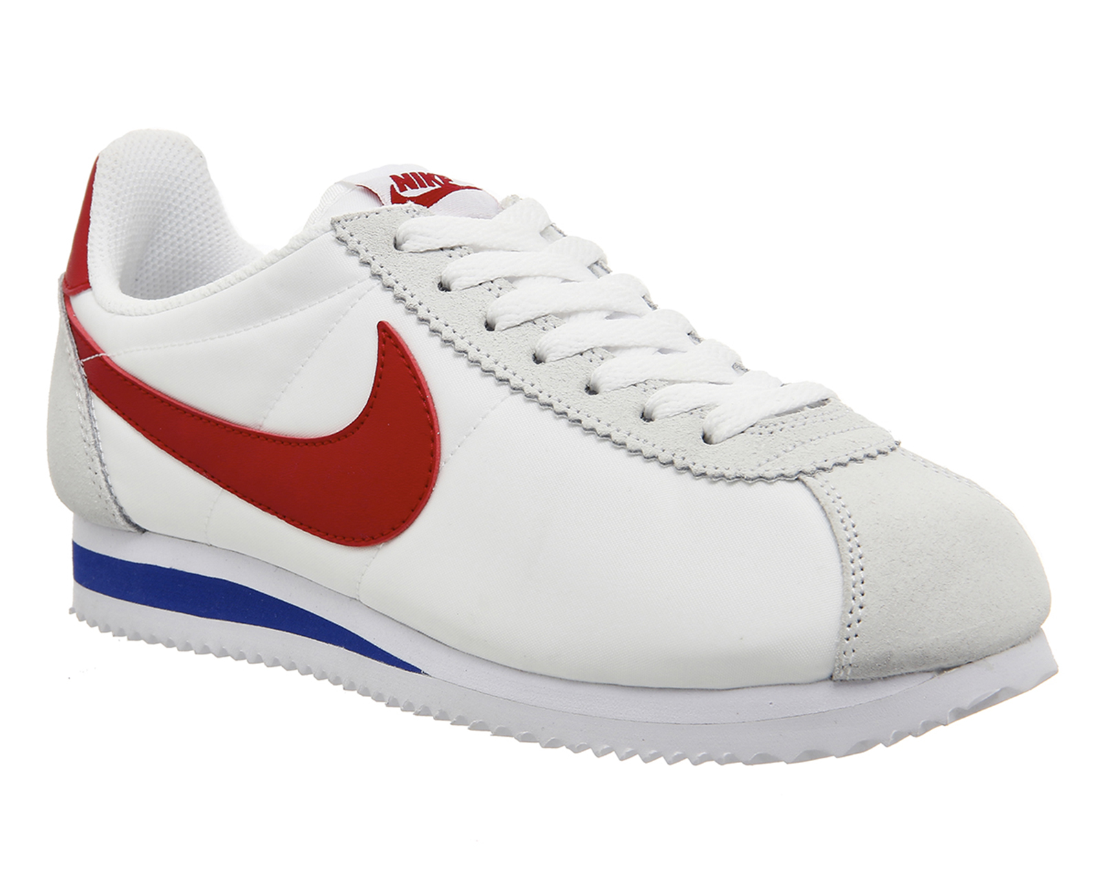 nike cortez shoes red white and blue