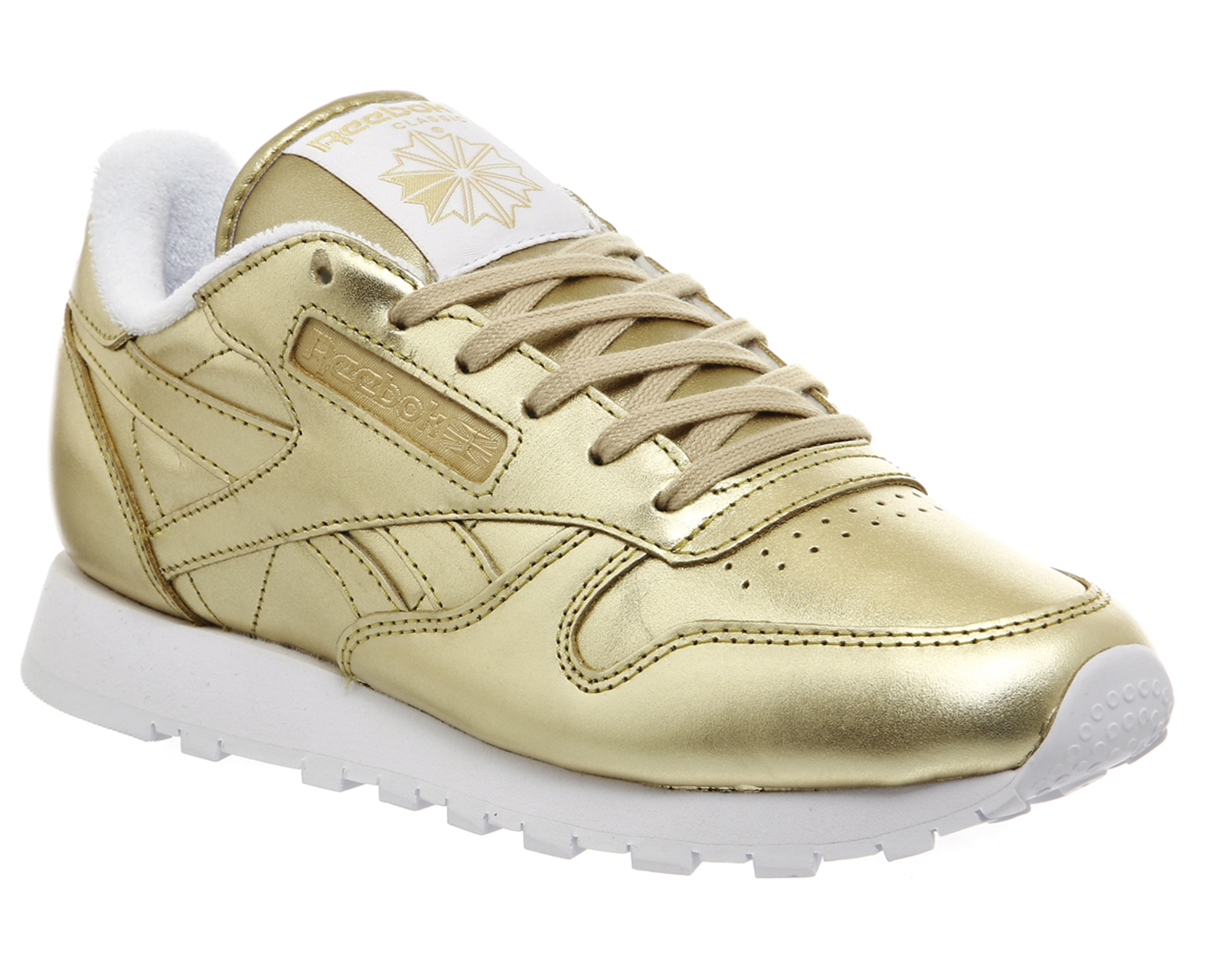 reebok cl leather gold