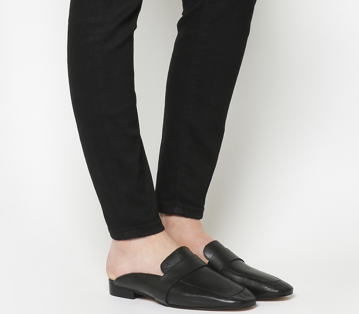 Office Dandy Backless Loafers Black 