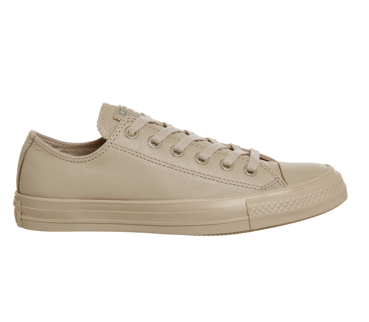 converse all star low leather ivory cream light gold