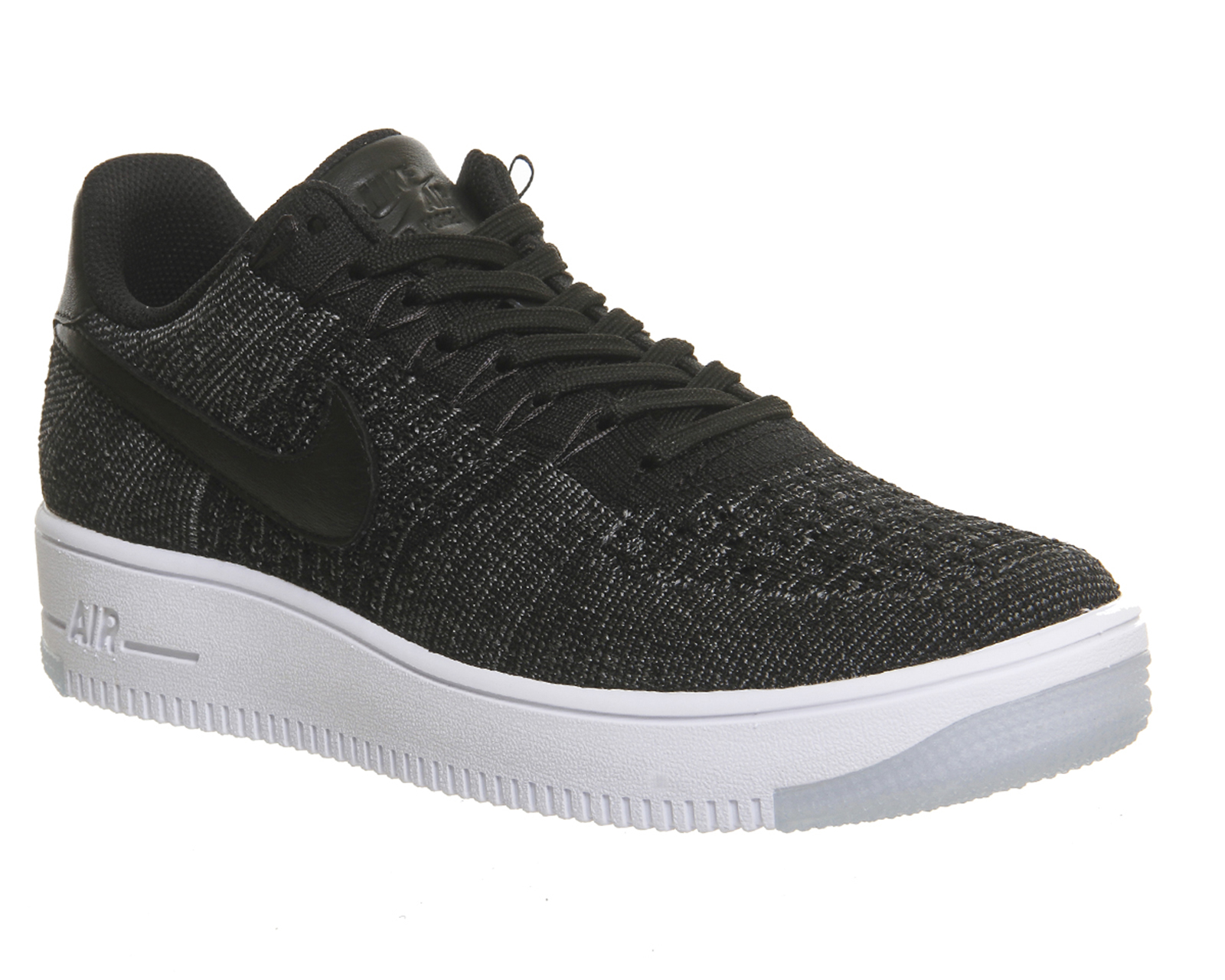 air force 1 black and white junior