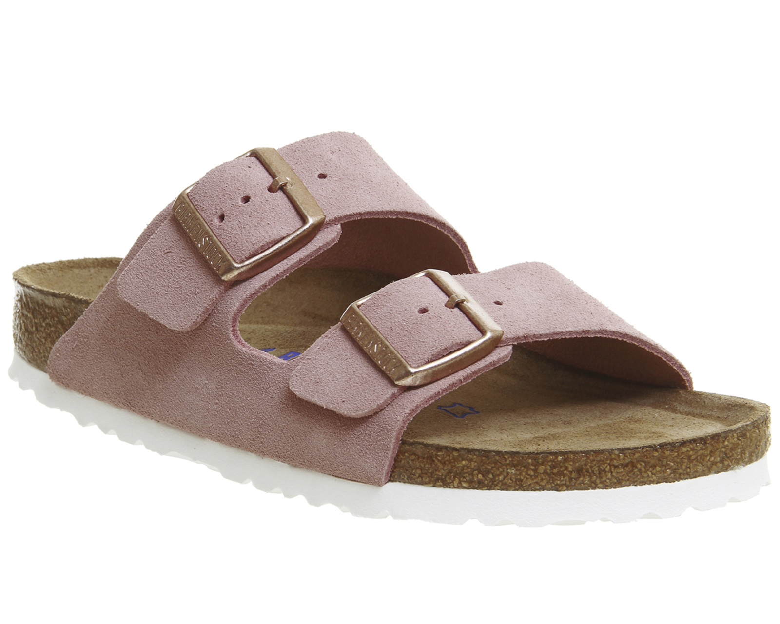 Two Strap Sandals Rose Suede 