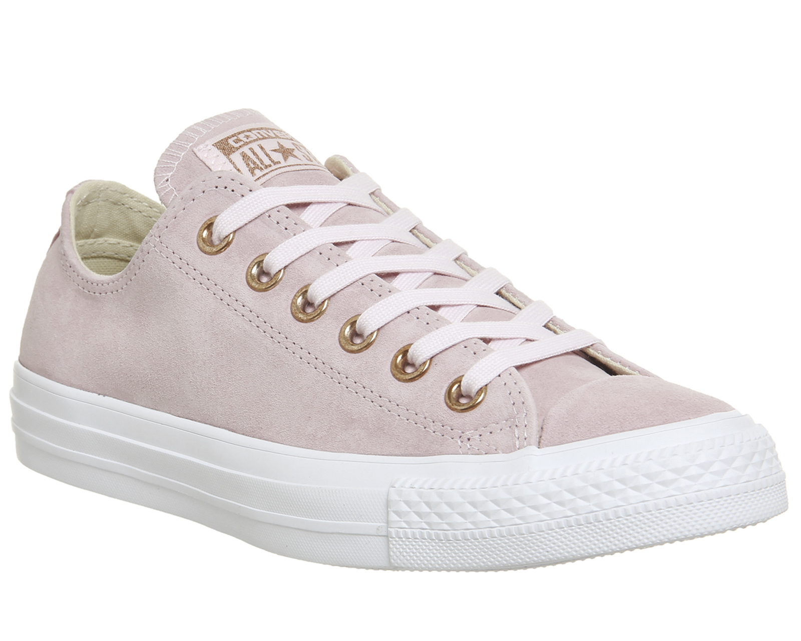 pink and gold converse