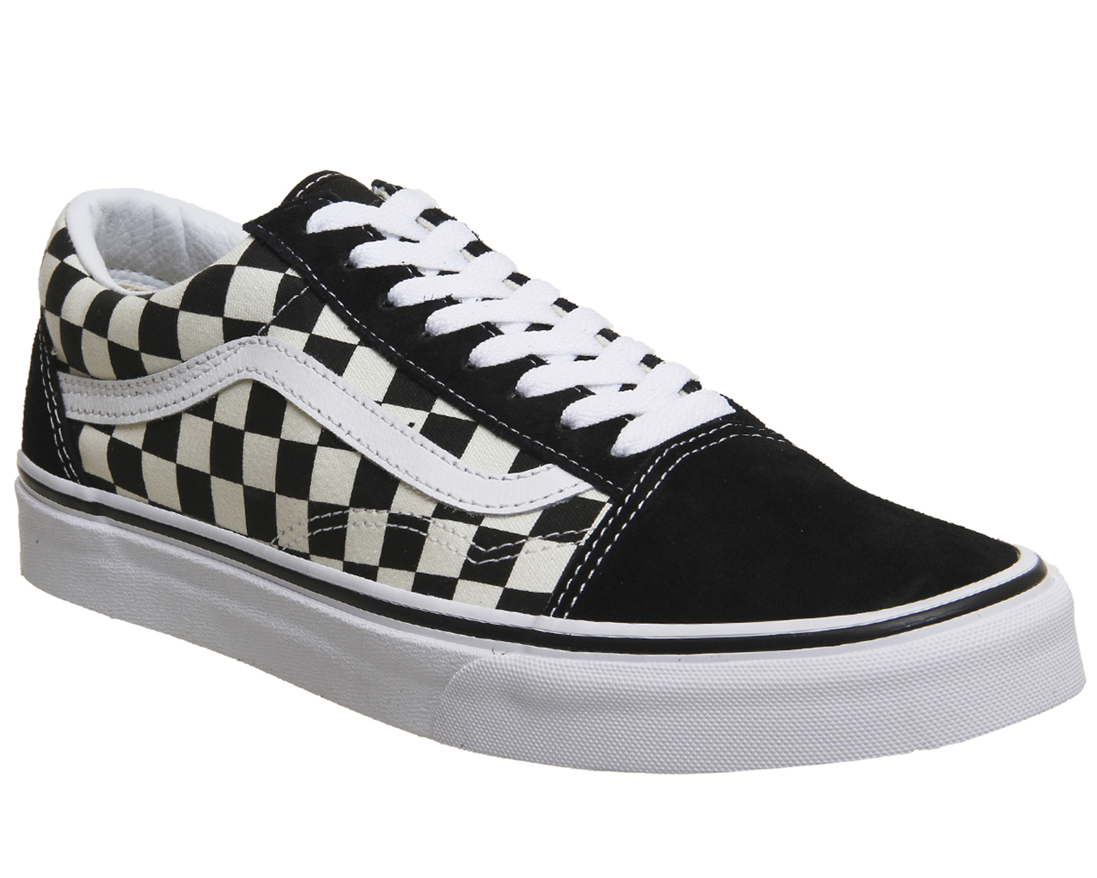checkerboard vans laces womens