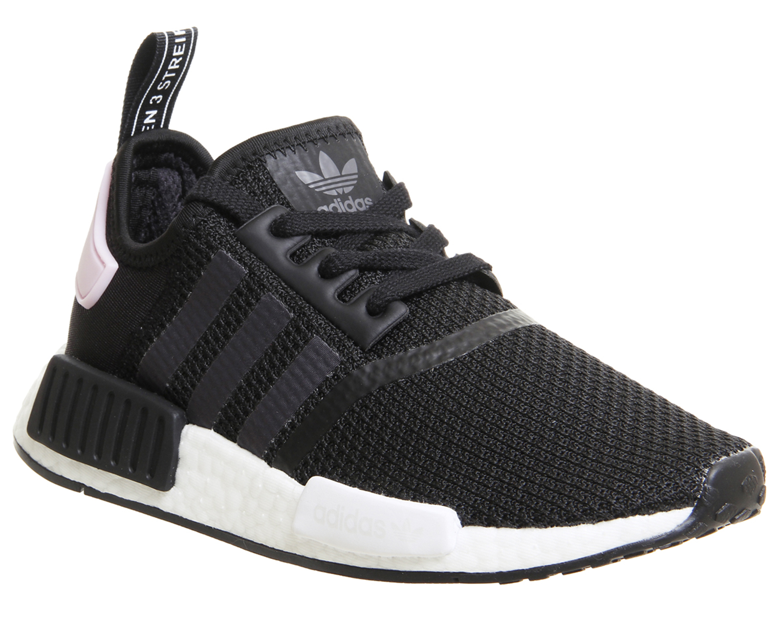 adidas Nmd R1 Trainers Core Black White Clear Pink - Hers trainers
