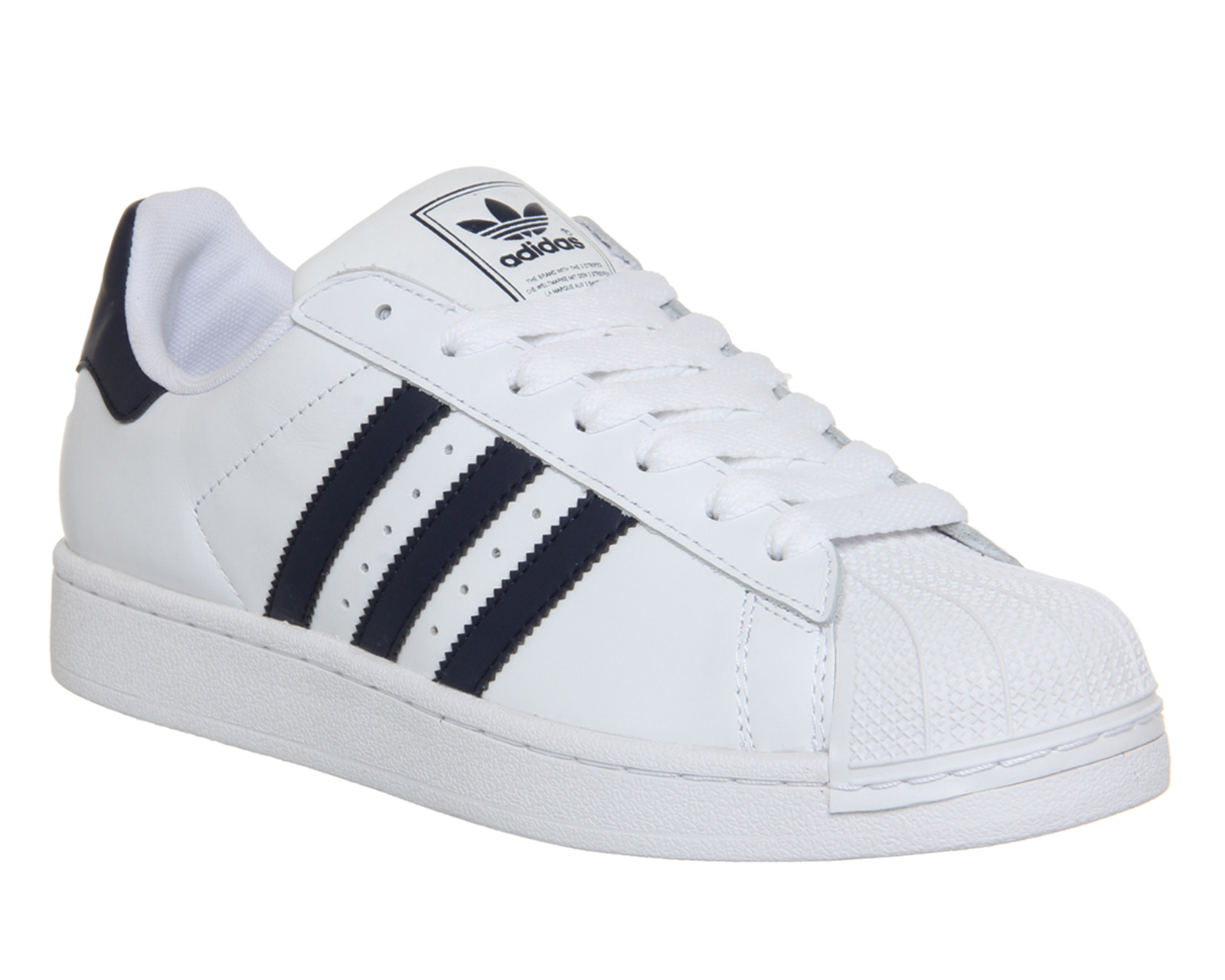 adidas Superstar II White Navy - His trainers