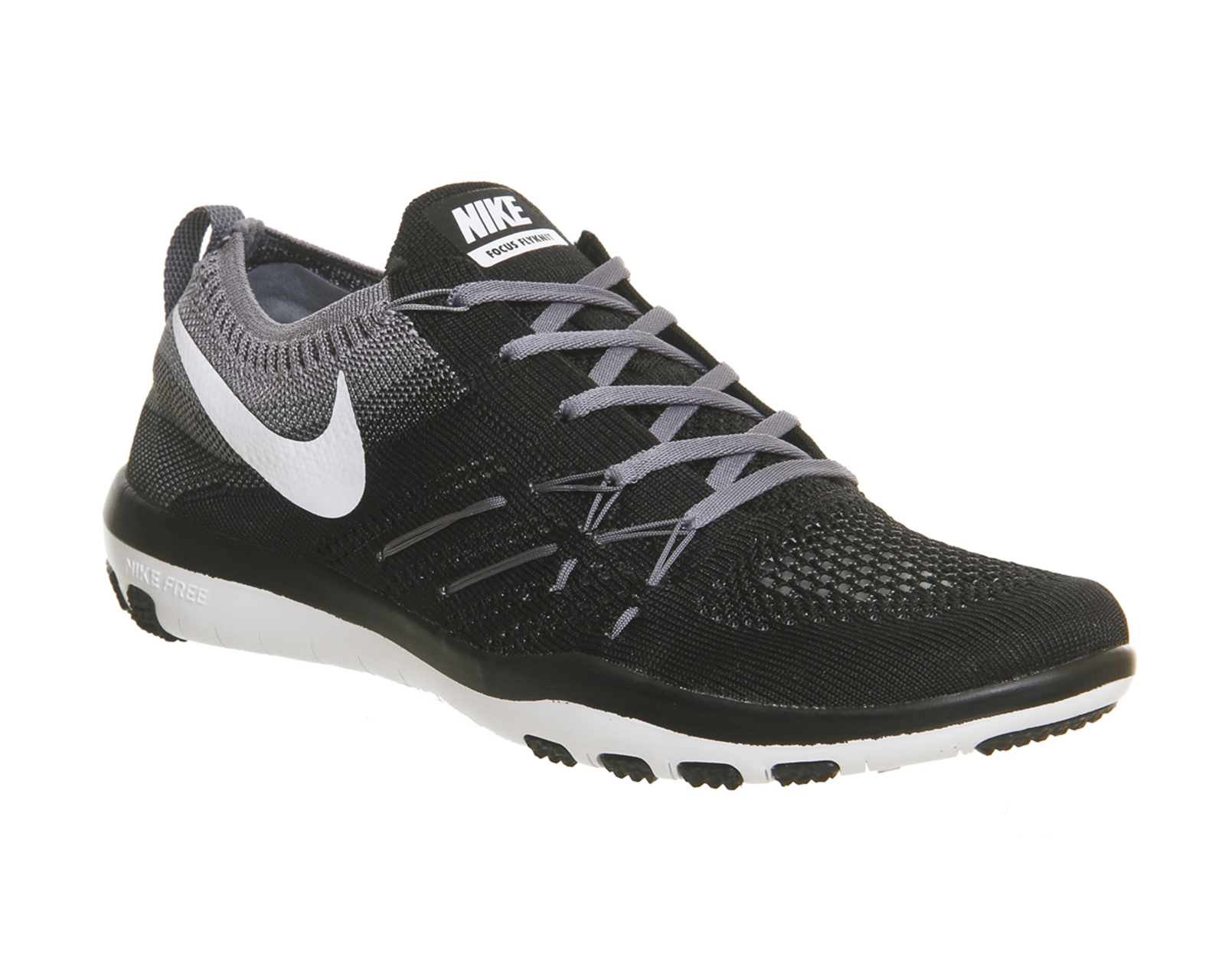 Nike Wmns Free Tr Focus Flyknit Black White Cool Grey - Hers trainers