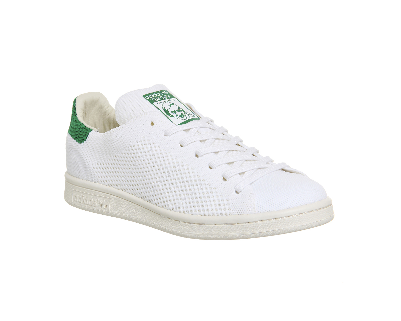adidas Stan Smith White Green Prime Knit - Hers trainers