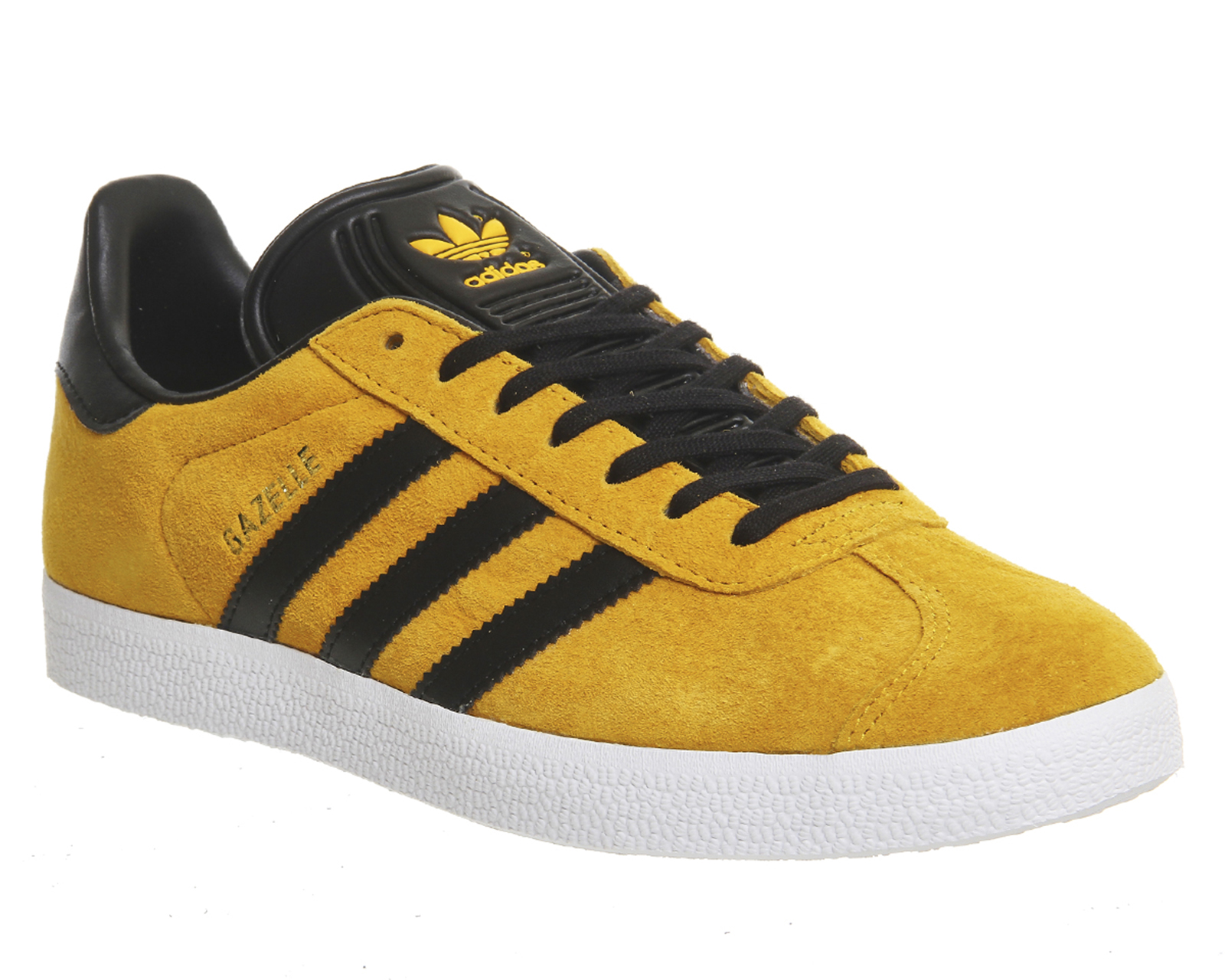 adidas gazelle black and gold suede