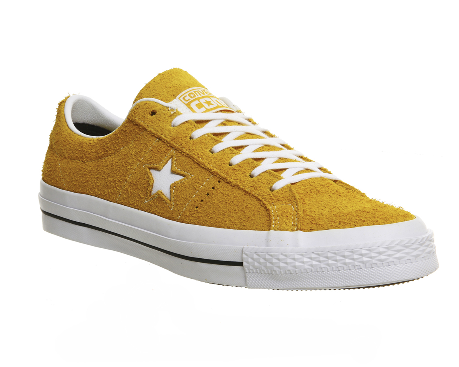 Converse One Star Skate Yellow White Gum Hairy Suede - Junior