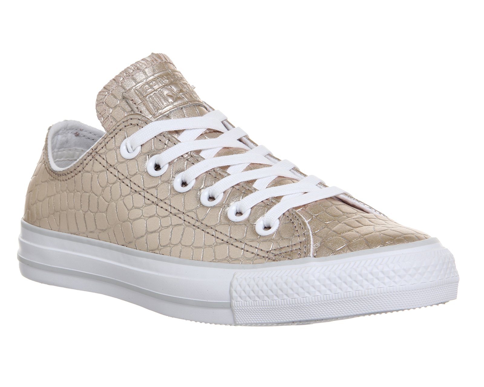 converse all star low leather rose gold