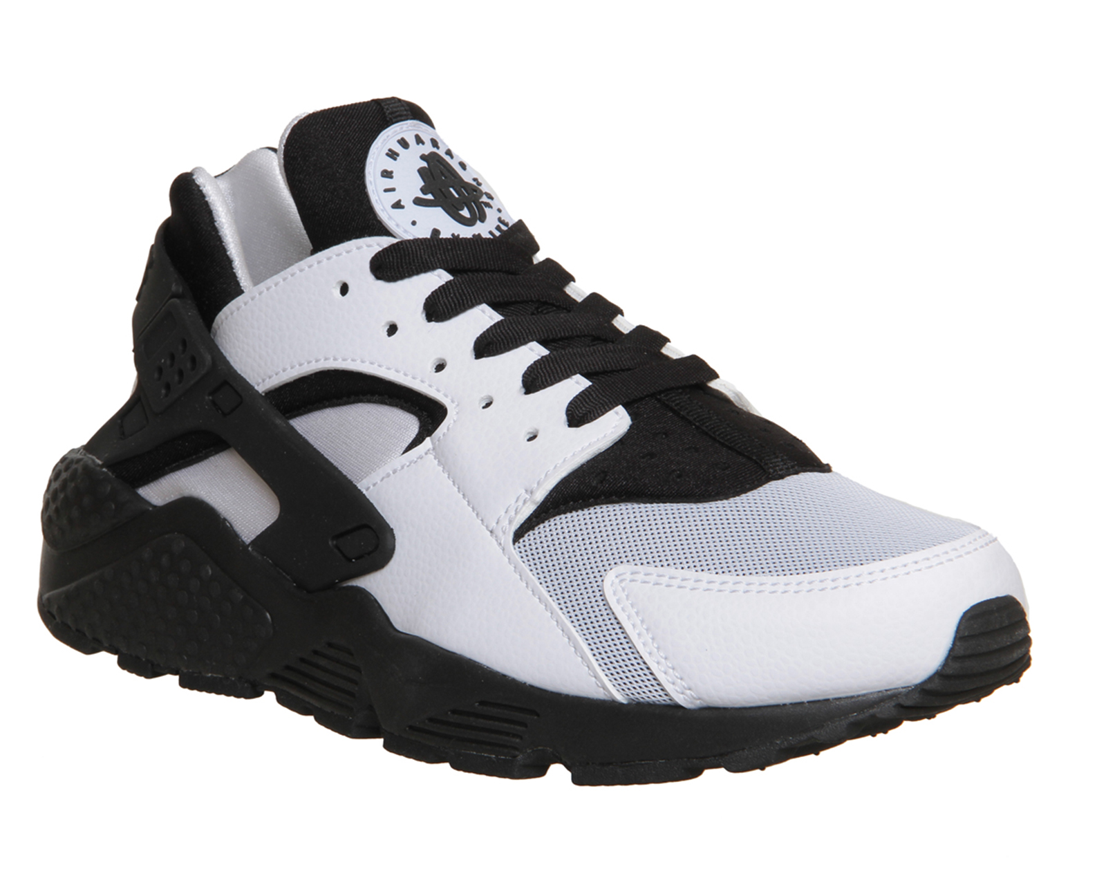 huarache shoes black and white